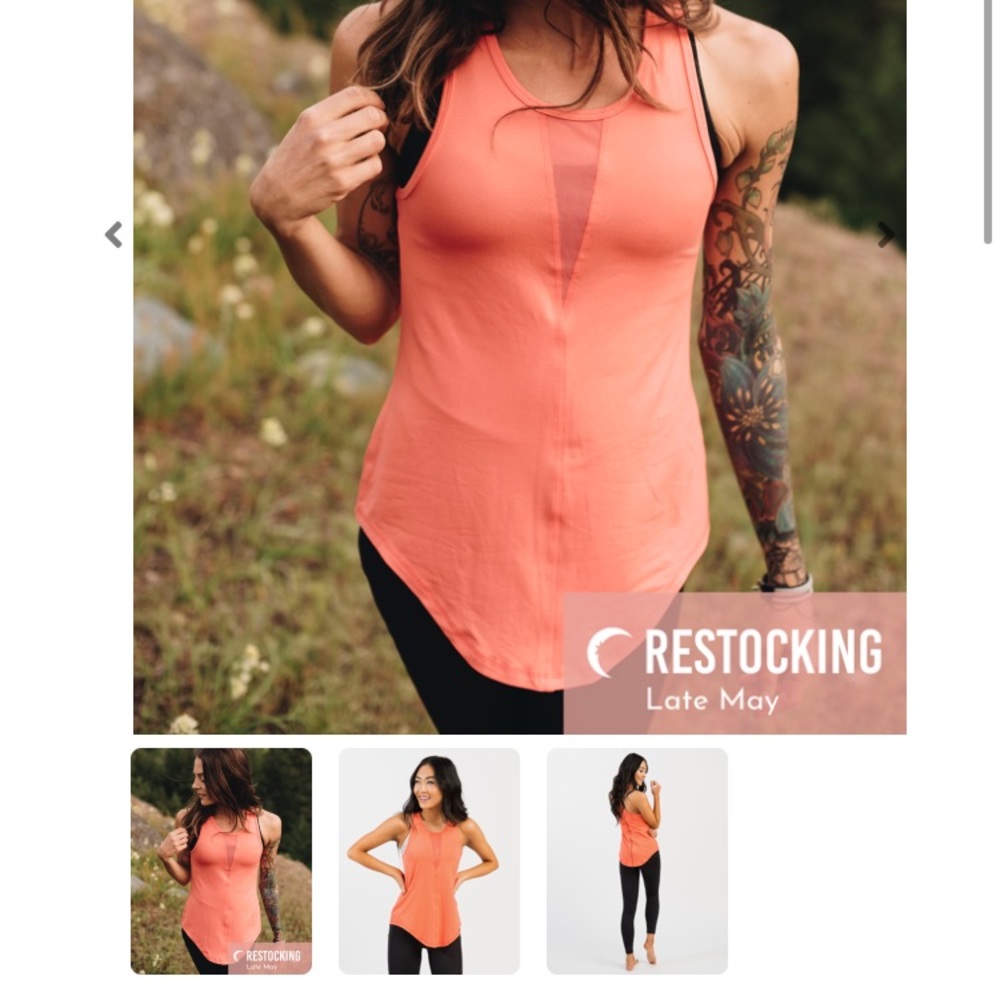 Zyia Effortless Tank Coral